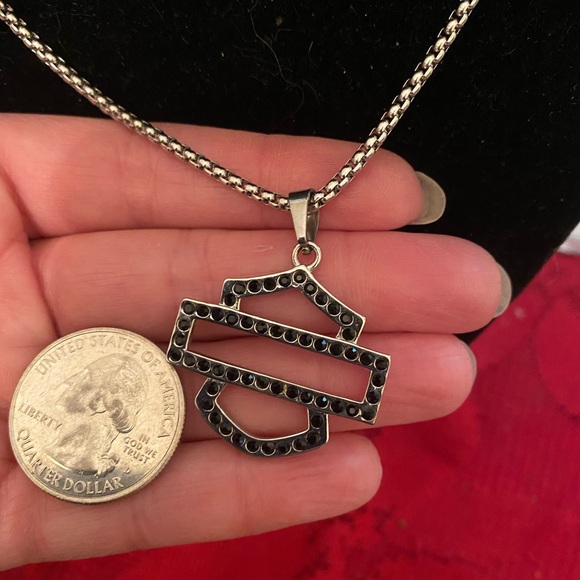 🌹Necklace Black Stone and earrings - Picture 4 of 6